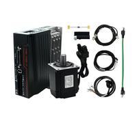 Servomotor 80CST-A1C02430 750W 2.4N.m 4.8A AC Servo DriveHTNC-C30S-L20A-RABN-B Driver resistance RS485 controlador de alta precisión servo magnético (750W)