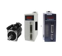 Servomotor 80ST-M02430 de CA 220V 750W 2.39NM 3000RPM 0.75KW monofásico Unidad imán permanente controlador combinado(Black without brake)