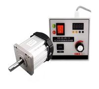 Servomotor, Kit de servomotor CC sin escobillas de alta potencia, 600W, 800W, con controlador de velocidad ajustable, servomotor, torno, correa, máquina de coser(With stand,600W)