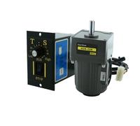 Servomotor, Micromotor de CA de 25W, Motor asíncrono de 50/60hz, eje de Motor de inducción de 10mm + controlador de velocidad de 1350RPM for máquina de embalaje(0-7rpm)