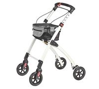 Servoprax CareLine Rollator Interior 4 Ruedas Bolsa Hasta 100 kg Negro/Blanco