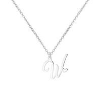 SERYNOW Collares con inicial de corazón dorado para mujer, collares minimalistas de corazón con inicial para ella, delicados collares con dije de letra del alfabeto, joyería de regalo, Acero