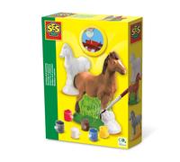 SES- Set de moldear y Pintar Caballos para niños, Multicolor, Mittel (01211)