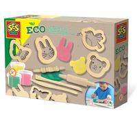 SES 24917 Eco - Plastilina con herramientas de madera - colores surtidos Madera