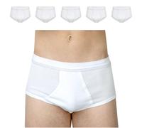 SES Bragas de hombre acanaladas finas, talla S - 4XL, paquete de 5 unidades, en 100% algodón/resistentes a la cocción con abertura y banda suave/bragas de hombre acanaladas finas de alta calidad