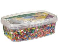 SES- Caja de Mezcla de 7000 Cuentas para Planchar básicas para niños, Multicolor, Klein (00778)