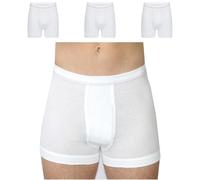 SES Calzoncillos de doble canalé para hombre, paquete de 3 unidades, 100% algodón, tallas S - 4XL, resistentes al calor, con bragueta y cintura blanda, de doble canalé de alta calidad