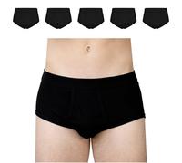SES Calzoncillos para hombre de canalé fino, paquete de 5 unidades, tallas S - 4XL, 100 % algodón, resistentes a la temperatura hasta 95 °C, transpirables y respetuosos con la piel, para hombres con