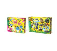 SES Creative 01131 Children's Butterfly Glitter Casting and Painting Set, for 5