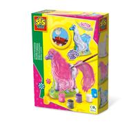 SES Creative 01272 Children's Glitter Hair Hor Casting and Painting Set, Multico