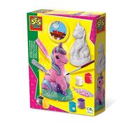 SES Creative 01299 Casting and painting - Unicorn - Casting plaster in 3D; Quick-drying plaster; The detailed mould yields excellent results; Encourages creativity; Age 5+