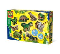 SES- Riega y Pinta - Dinowelt, Multicolor (01403)
