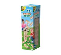 SES Creative 02313 - Tumbling Tower XXL, Grandes Bloques de Madera, Divertido Juego de Habilidad para niños de 5 años