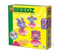 SES Creative 06077 Iron on Beads - Ballerina Animals - 1200 Iron on Beads, Bright Colours, Age 5+