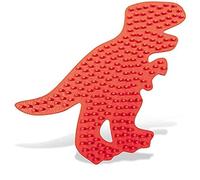 SES Creative 06096 Iron On Beads Pegboard T-Rex, Mixed Colours (Importación USA)
