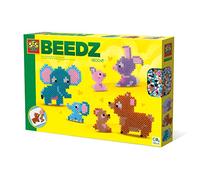 SES Creative 06218 Iron on Beads - Cute Family Animals - 1800 Iron on Beads, Bright Colours, Age 5+