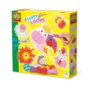 SES Creative 14010 Fluffy Loops-Soft Yarn Animales, Amarillo