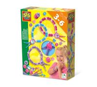 SES Creative 14047 - Pulseras de cuentas, tamaño ajustable, fabricación de joyas para niños pequeños