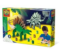 SES Creative 14209 - Dinosaurio de Madera, Set Infantil de construcción. Más de 5 años