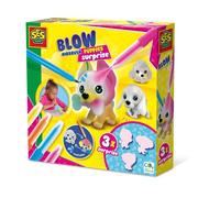 SES Creative 14333 Blow Airbrush pens-Puppies Surprise 3X, Yellow