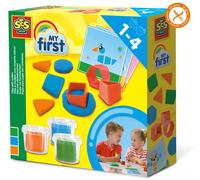 SES Creative 14433 My First-Knete mit Ausstechförmchen Clay with cutters, Divers