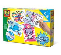 SES Creative-14454 Colorear con Agua-Animales fantásticos, Color Various, S (14454)