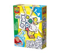 SES Creative 14475 My First Coloring Stickers - Kit de juego creativo para niños a partir de 1 año - 26 pegatinas para decorar - Materiales seguros - Actividad de manualidades divertida para manos