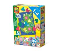 SES Creative 14484 - My First - Mosaicos adhesivos, aprender a mosaico con tarjetas y calcomanías de animales, juego completo para niños de 1 a 4 años