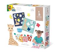 SES Creative 14495 - Sophie La Jirafa - Pegar Formas, con pegamento de dedos y plantillas. Más de 1 año