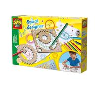 SES Creative 14788 Diseñador de espiral de madera - Kit de dibujo creativo para niños a partir de 5 años - Crea más de 40 diseños únicos en espiral con 5 ruedas de madera