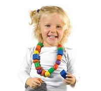 SES Creative 14808 Children's I Learn to Thread Beads, Blue I (Importación USA)
