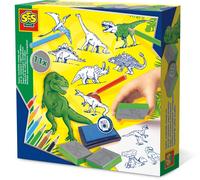 SES Creative 14919 Dinosaur Stamp Set, Mixed Colours