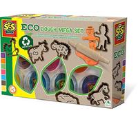 SES Creative 24919 - Set Plastilina Eco, de 7 Colores con Accesorios. Más de 2 años