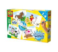 SES Creative - Colorear con Agua - Animales de Granja | Libro Infantil Reutilizable y Educativo (S14455)