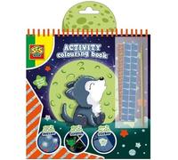 SES Creative- Cuaderno de Actividades para Colorear 3 en 1 Que Brilla en la Oscuridad (00118)