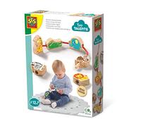 SES Creative-13141 Cuentas de Madera para enhebrar-Animales, Multicolor, Talla única (13141)