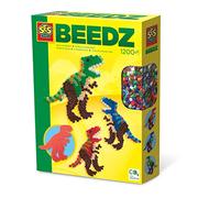 SES Creative- Cuentas para Planchar de T-Rex SES, Multicolor, Small (06117)