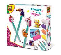 SES Creative- Eraser Clay Designer Diseñador de Gomas de Borrar, Color Various (00106)