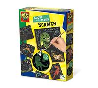 SES Creative- Figuras para rascar fosforescentes - Dinosaurios (14285)