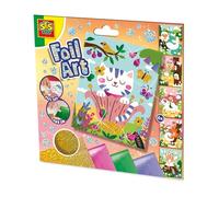 SES Creative - Foil Art-Forest Wonders - Juego de manualidades para niños - Foil Art - Bordar niños - Cuatro tipos diferentes de láminas - A partir de 5 años