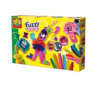 SES Creative - Fuzzy Tubes - Juego de manualidades para niños - Limpiador de pipas - Limpiapipas para manualidades - Con tubos pop y alambre de chenilla - A partir de 3 años