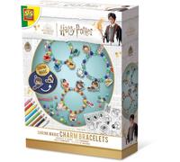SES Creative 09343 Harry Potter - Juego de pulseras mágicas de Harry Potter para niños, mezcla de colores y figura de Harry Potter, película retráctil + lápices de colores