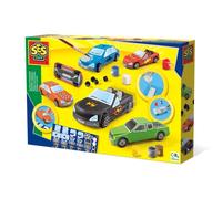 SES Creative - Moldear y Pintar Coches | Set Infantil de Manualidades Creativas | 4 a 8 años (S01401)