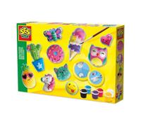 SES Creative - Moldear y Pintar Figuras Felices | Juego de Manualidades Infantil | De 5 a 9 años (S01133)