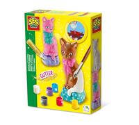 SES Creative Fundición y Pintura-Gato, Color Amarillo, Medium (01218)