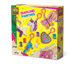 SES Creative Mosaïque de Diamants - Porte-clés en bois Keychains