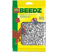 SES Creative-Paquete de 1000 Cuentas para Planchar de Color Gris para niños SES, Small (00716)