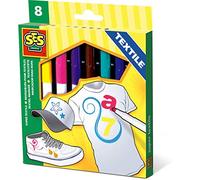 SES Creative - Rotuladores para Tela, Multicolor (00269)