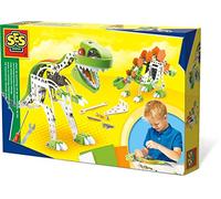 SES Creative 14958 Metal Dinosaur Construction Set, Mixed