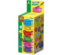 Ses Creative Set De Gouache Con Purpurina 6 Tubos 45 Ml, Colores Vibrantes Y Lavables, Tarros Reubicables Para Niños A Partir De 3 Años, Para Manualidades En Casa O Escuela
